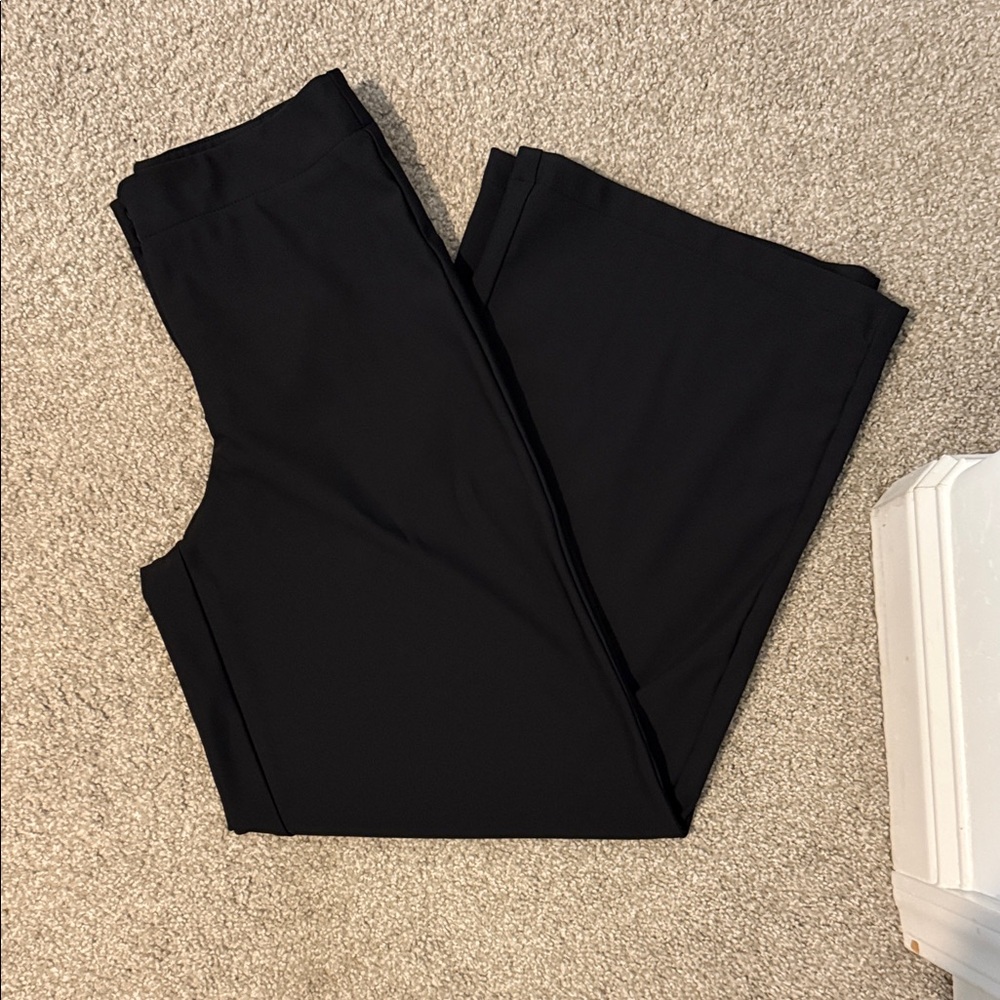 Christian Siriano Black Wide Leg Pants